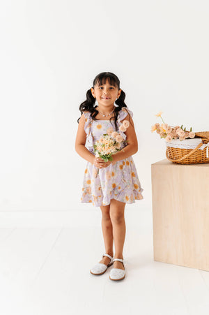Boho Sunflower | RUFFLE TANK + SKORT SET: 5T