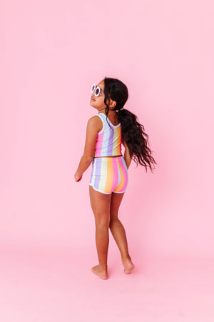 Sherbert Stripes | BOY SHORTS 2-PIECE: 10 year