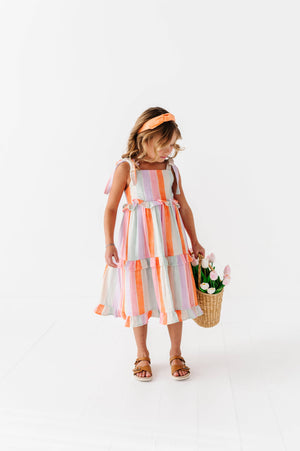 Sorbet Stripe | STRAPPY DRESS: 5T