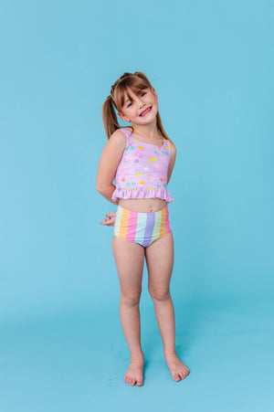 Cherry Crush | RUFFLE TANKINI 2-PIECE: 4T