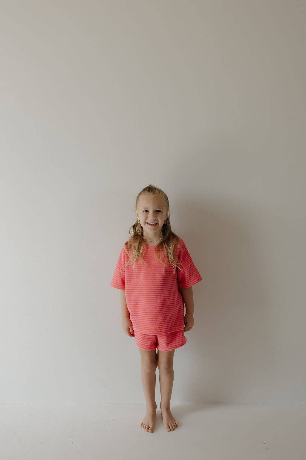 Child Terry Short Set | Strawberry