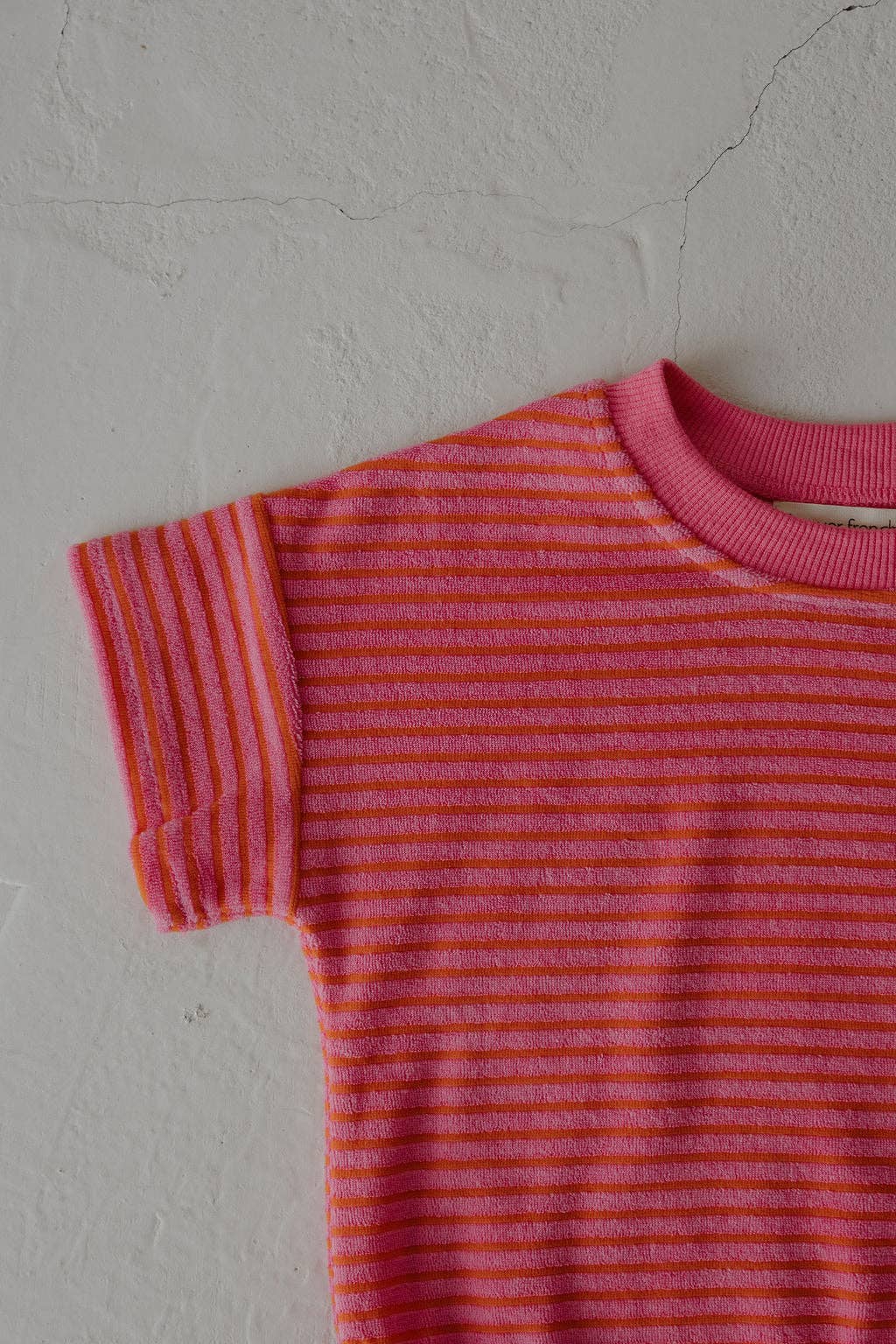 Terry T-Shirt Romper | Strawberry
