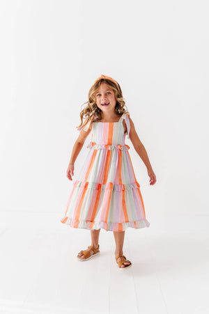 Sorbet Stripe | STRAPPY DRESS: 5T