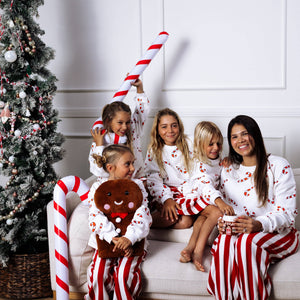 CANDY CANE | IN WHITE | oversized drop shoulder | KIDS: WHITE