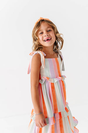 Sorbet Stripe | STRAPPY DRESS: 5T