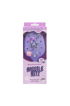 CALA Bristle Bitz Charm Hair Brush - Purple