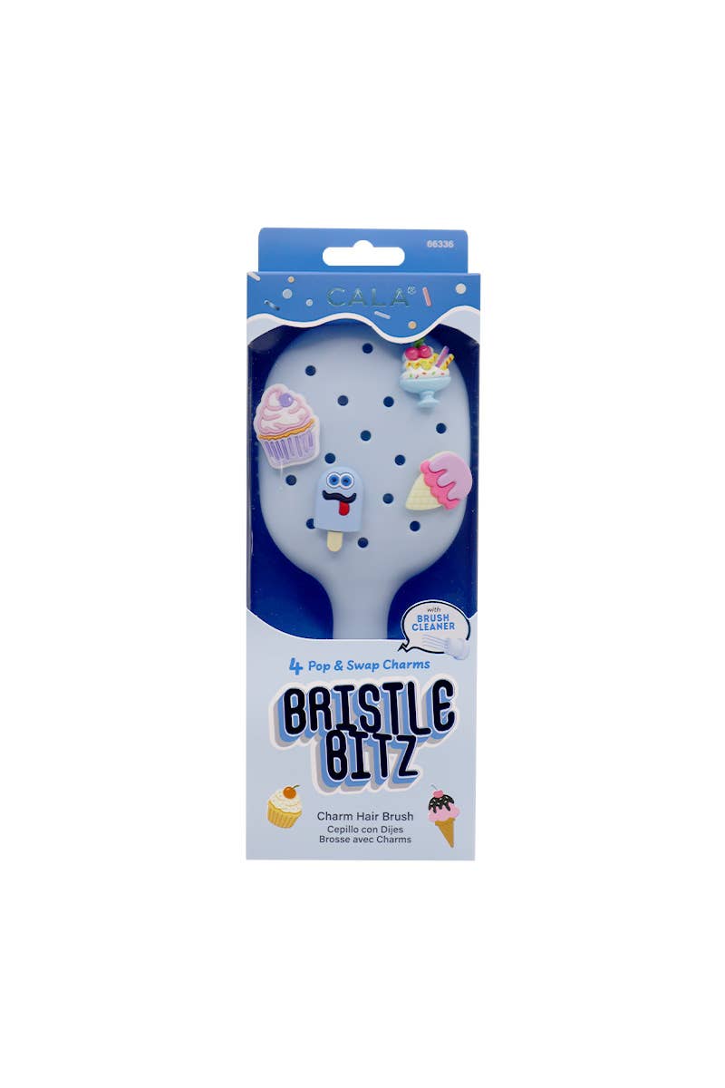 CALA Bristle Bitz Charm Hair Brush - Blue