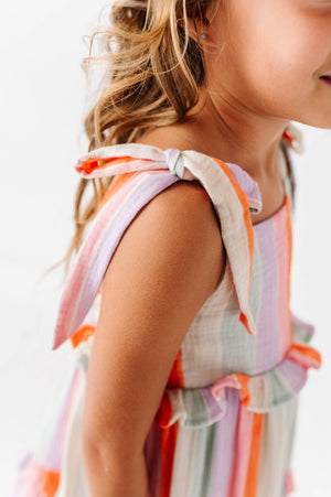 Sorbet Stripe | STRAPPY DRESS: 5T