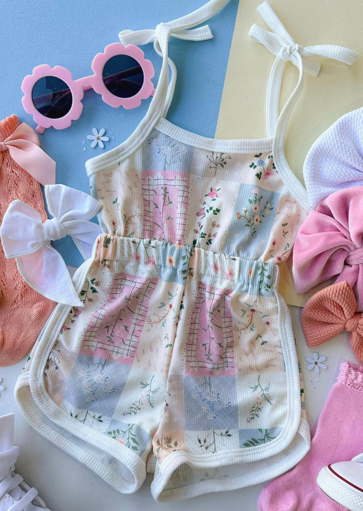 Vintage Floral Romper