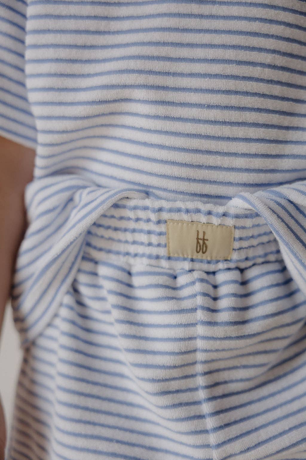 Child Terry Short Set | Ocean Stripe