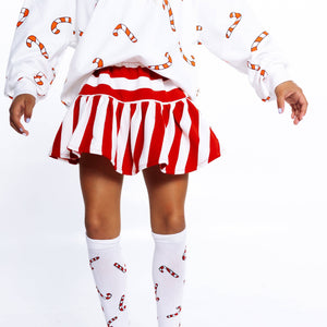 MINI SKIRT | STRIPED | GIRLS: RED AND WHITE / SKIRT