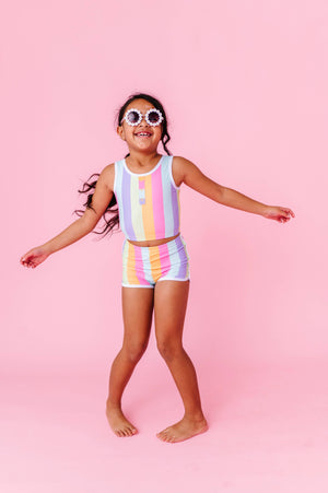 Sherbert Stripes | BOY SHORTS 2-PIECE: 10 year