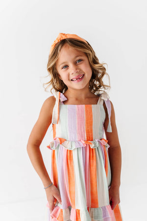 Sorbet Stripe | STRAPPY DRESS: 5T