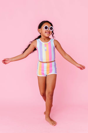 Sherbert Stripes | BOY SHORTS 2-PIECE: 10 year
