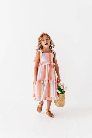 Sorbet Stripe | STRAPPY DRESS: 5T