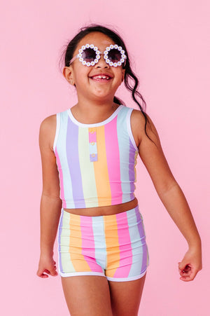 Sherbert Stripes | BOY SHORTS 2-PIECE: 10 year