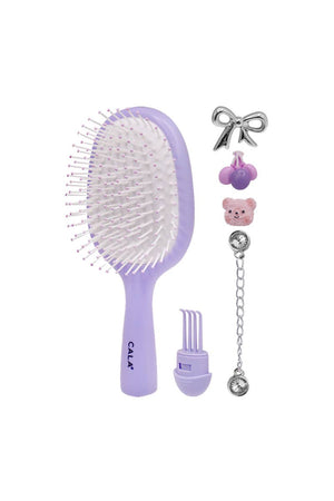 CALA Bristle Bitz Charm Hair Brush - Purple