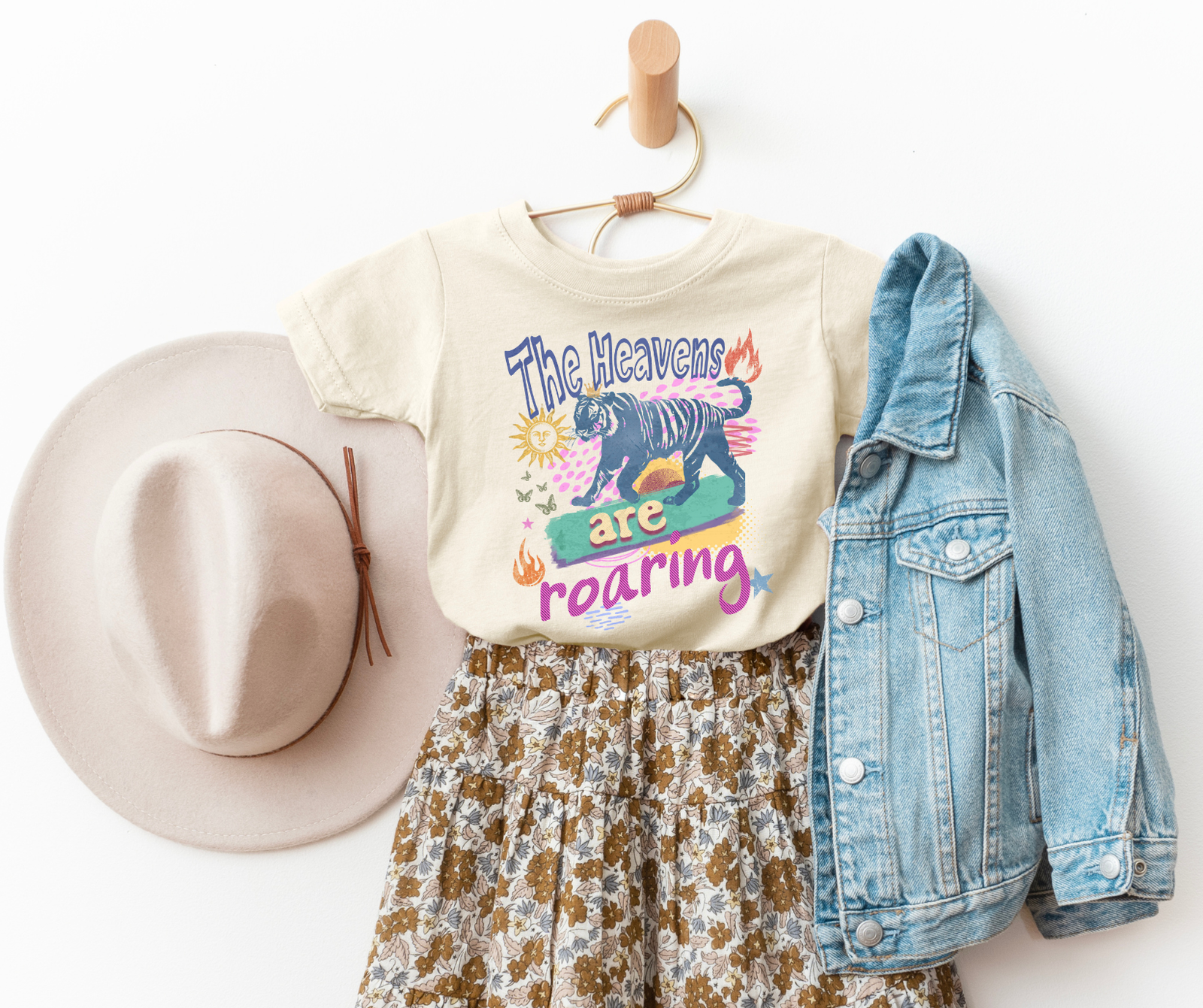 The Heavens are Roaring Doodles Youth Faith Graphic Tee