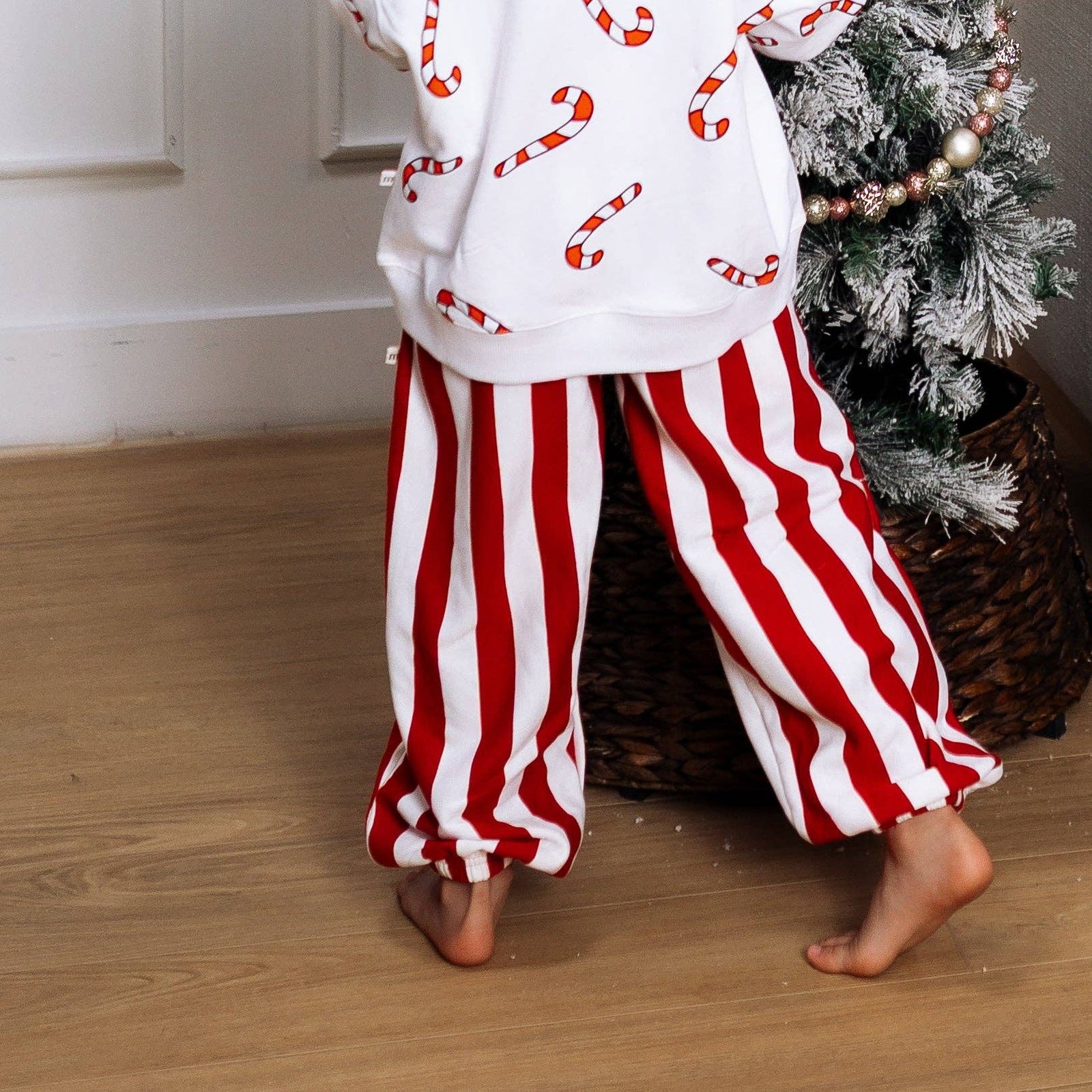 JOGGER | STRIPED RED + WHITE  | KIDS: RED + WHITE STRIPES / JOGGER