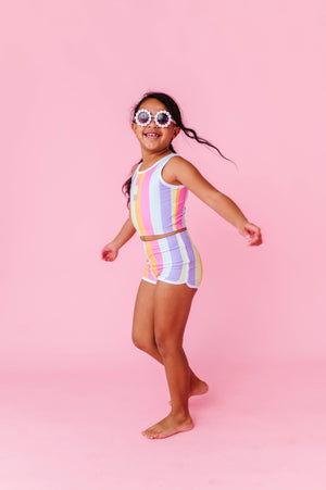 Sherbert Stripes | BOY SHORTS 2-PIECE: 10 year