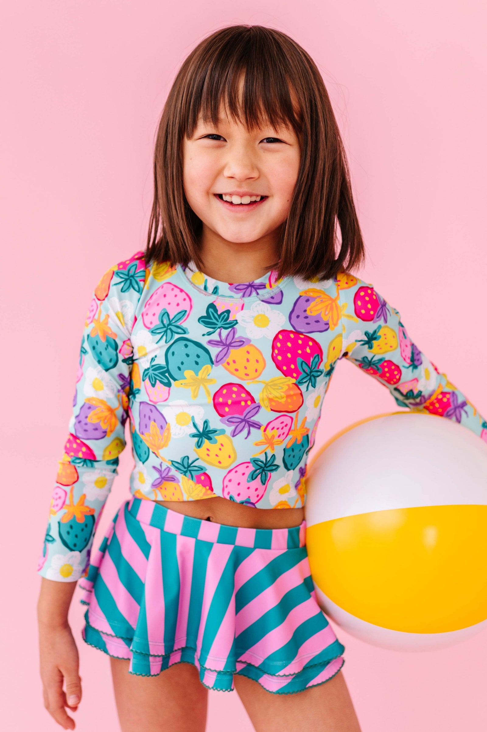 Sweet Strawberry | RASHGUARD SKIRTED 2-PIECE: 5T