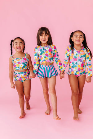 Sweet Strawberry | RASHGUARD SKIRTED 2-PIECE: 10 year