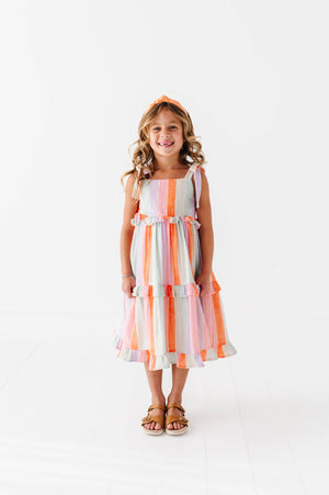 Sorbet Stripe | STRAPPY DRESS: 5T