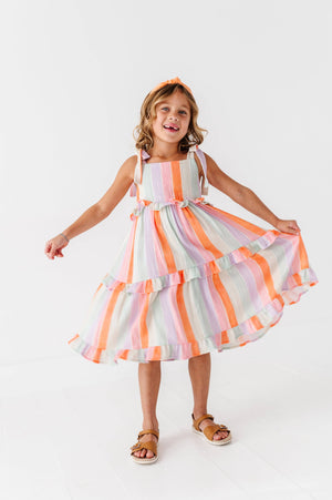 Sorbet Stripe | STRAPPY DRESS: 5T