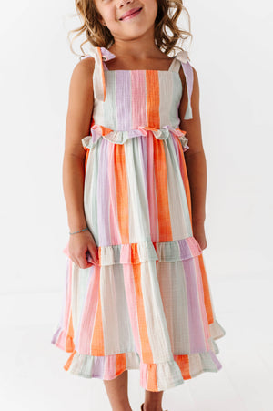 Sorbet Stripe | STRAPPY DRESS: 5T