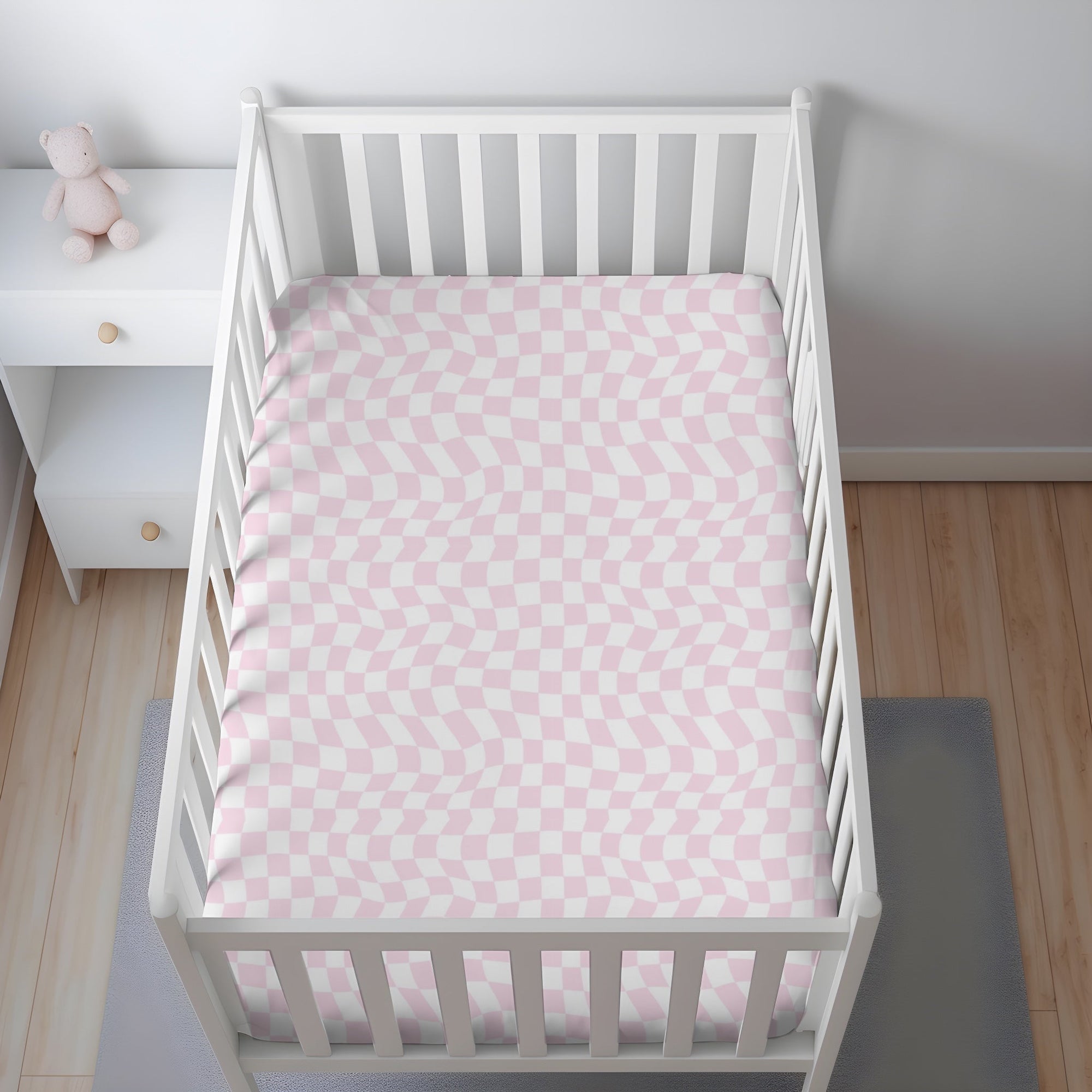 Pink Bamboo Crib Sheet