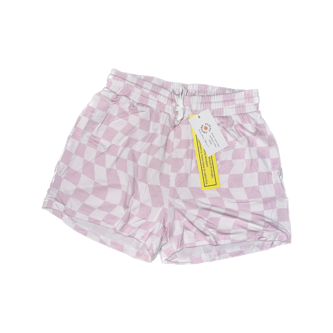 Pink Bamboo Mom Shorts