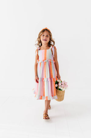 Sorbet Stripe | STRAPPY DRESS: 5T