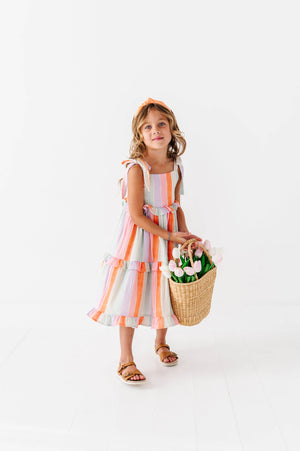 Sorbet Stripe | STRAPPY DRESS: 5T