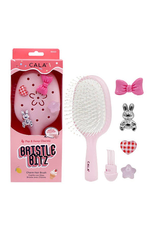 CALA Bristle Bitz Charm Hair Brush - Pink