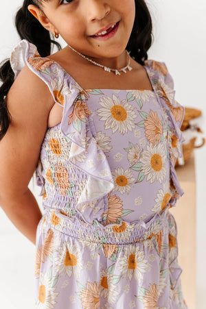 Boho Sunflower | RUFFLE TANK + SKORT SET: 5T