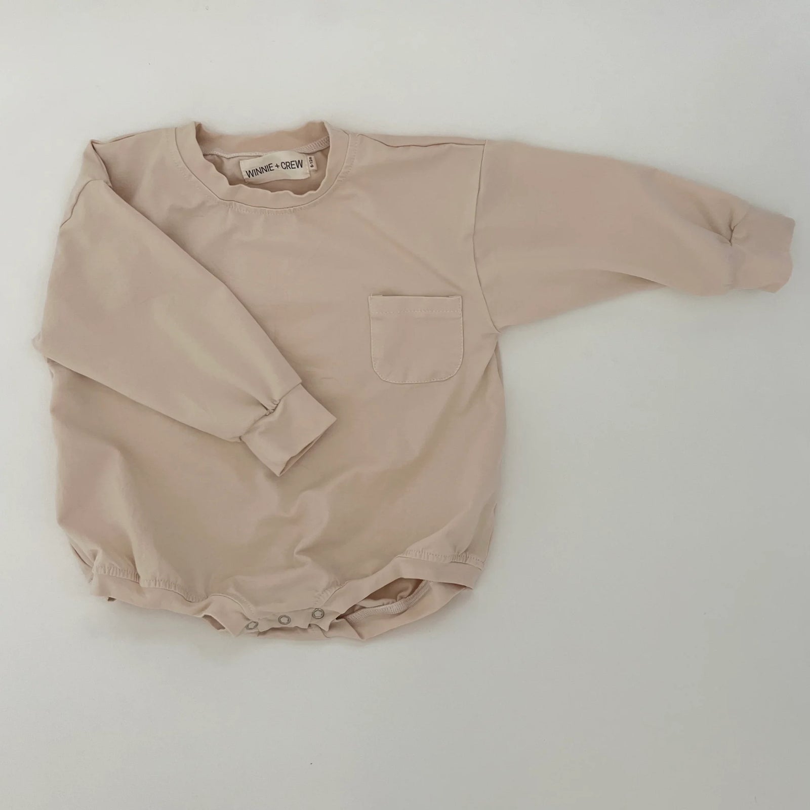 Harley Pocket Romper: Beige