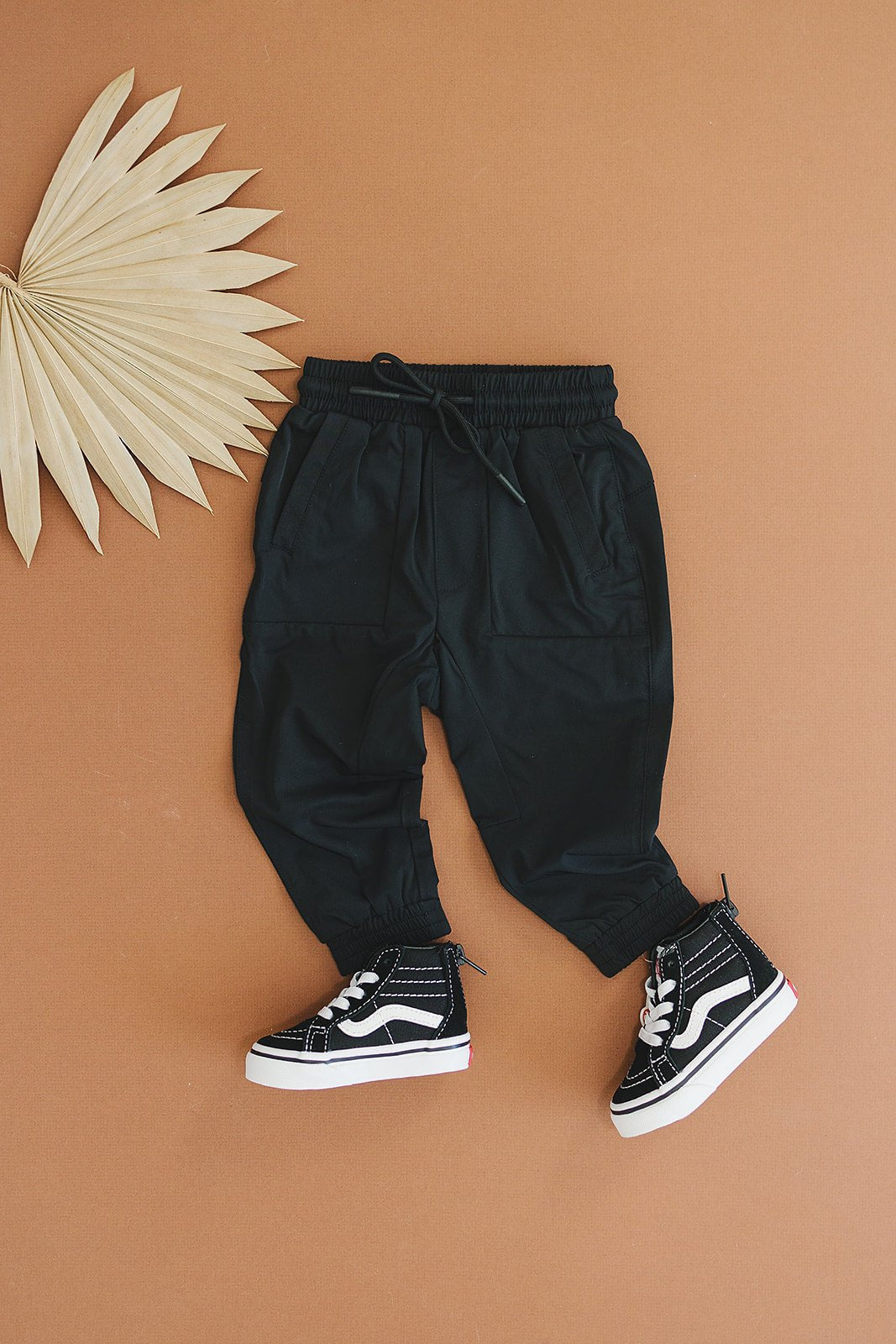 Black Windbreaker Joggers