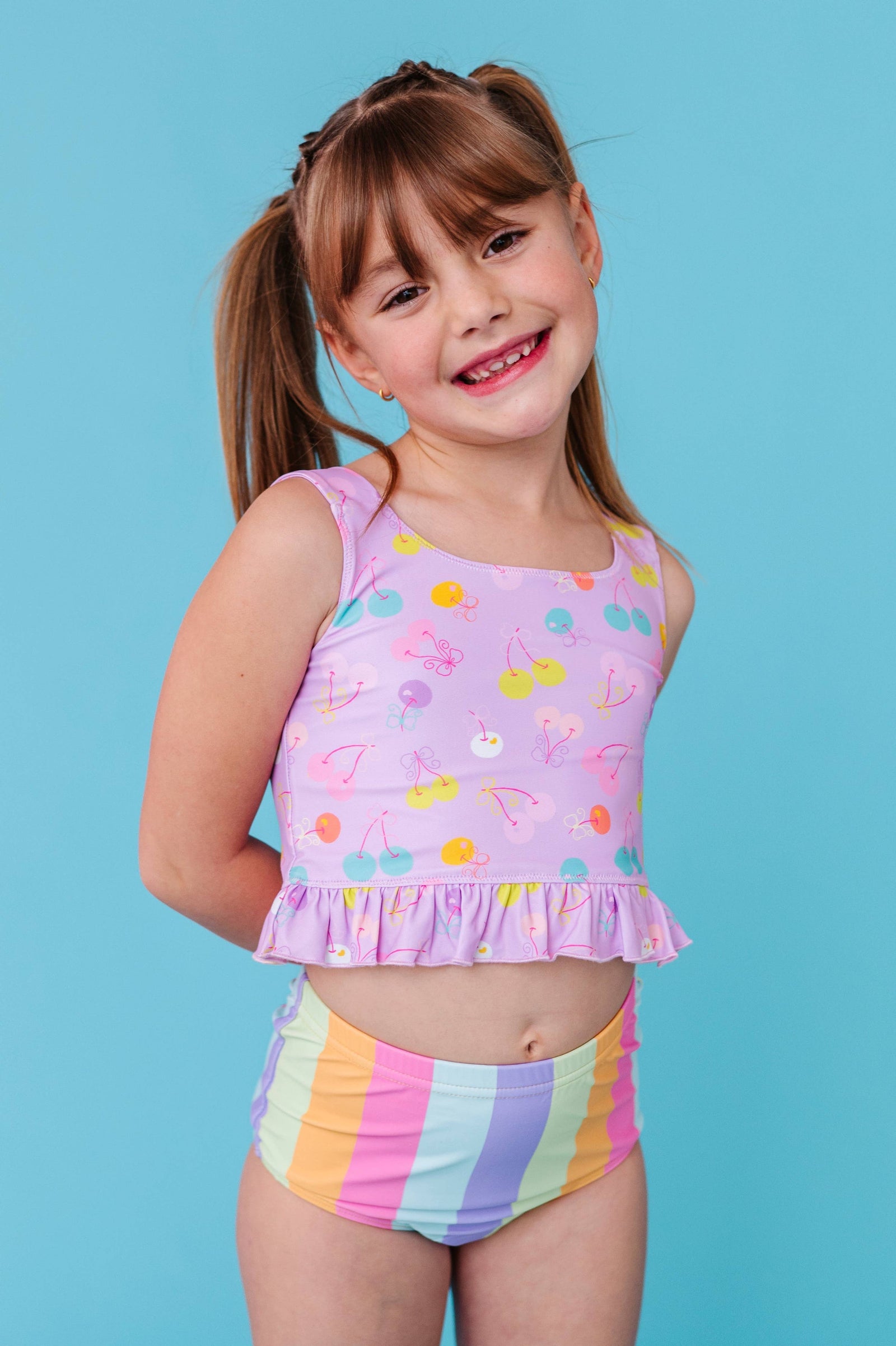 Cherry Crush | RUFFLE TANKINI 2-PIECE: 4T