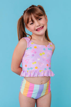 Cherry Crush | RUFFLE TANKINI 2-PIECE: 4T