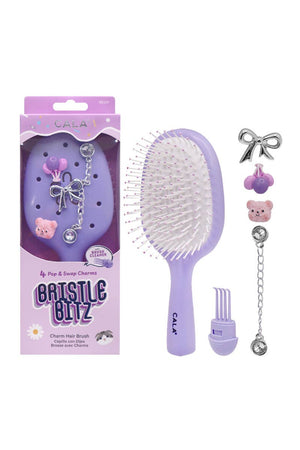CALA Bristle Bitz Charm Hair Brush - Purple