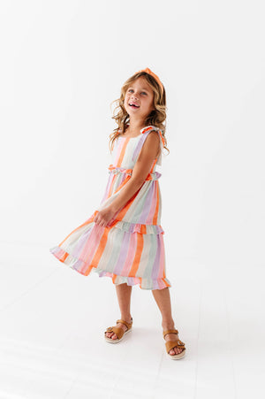 Sorbet Stripe | STRAPPY DRESS: 5T