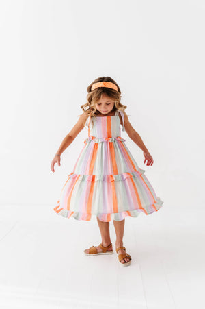 Sorbet Stripe | STRAPPY DRESS: 5T