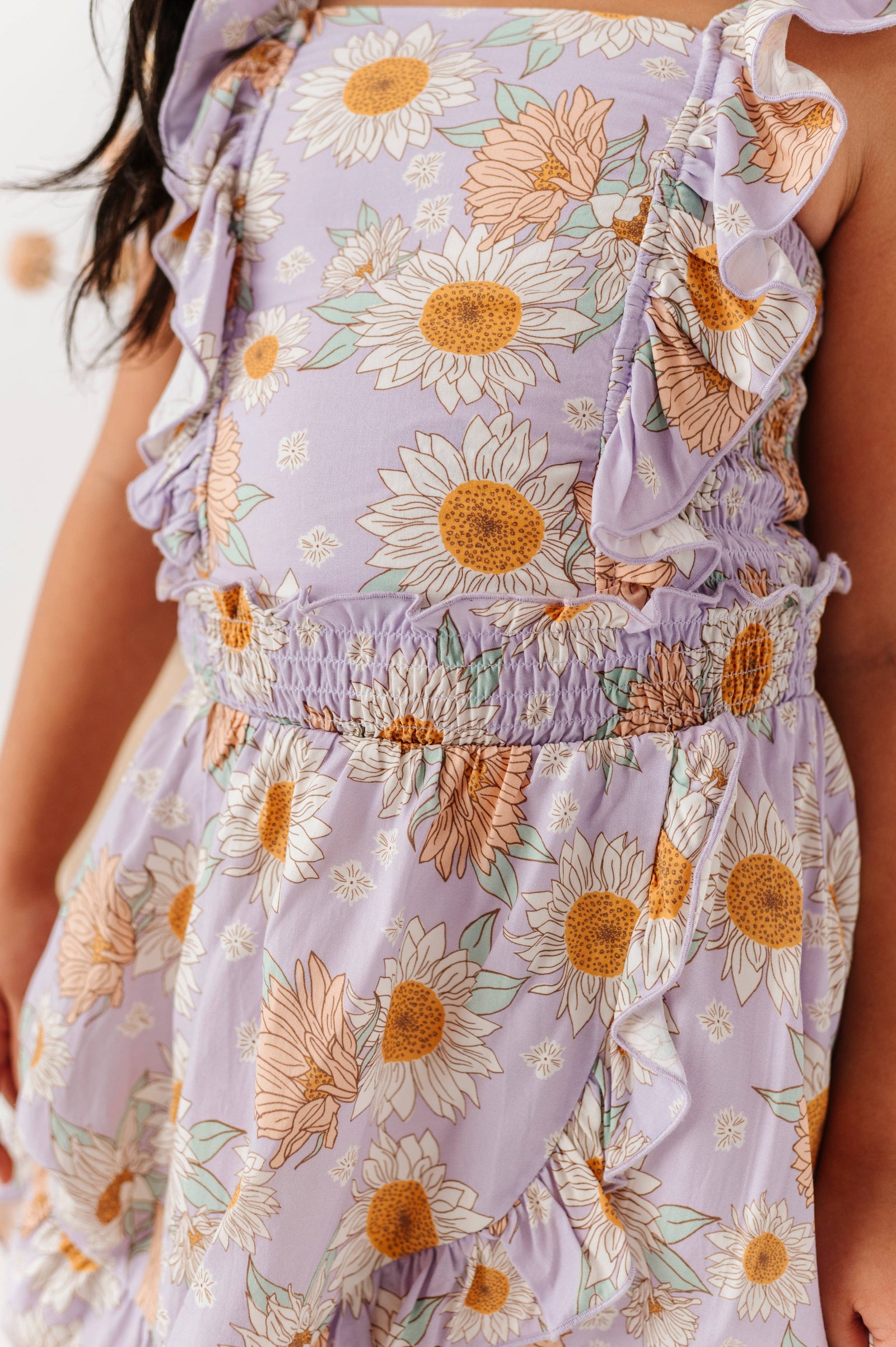 Boho Sunflower | RUFFLE TANK + SKORT SET: 5T