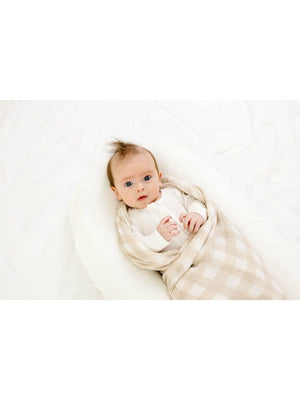 Organic Muslin Swaddle Blanket - Plaid