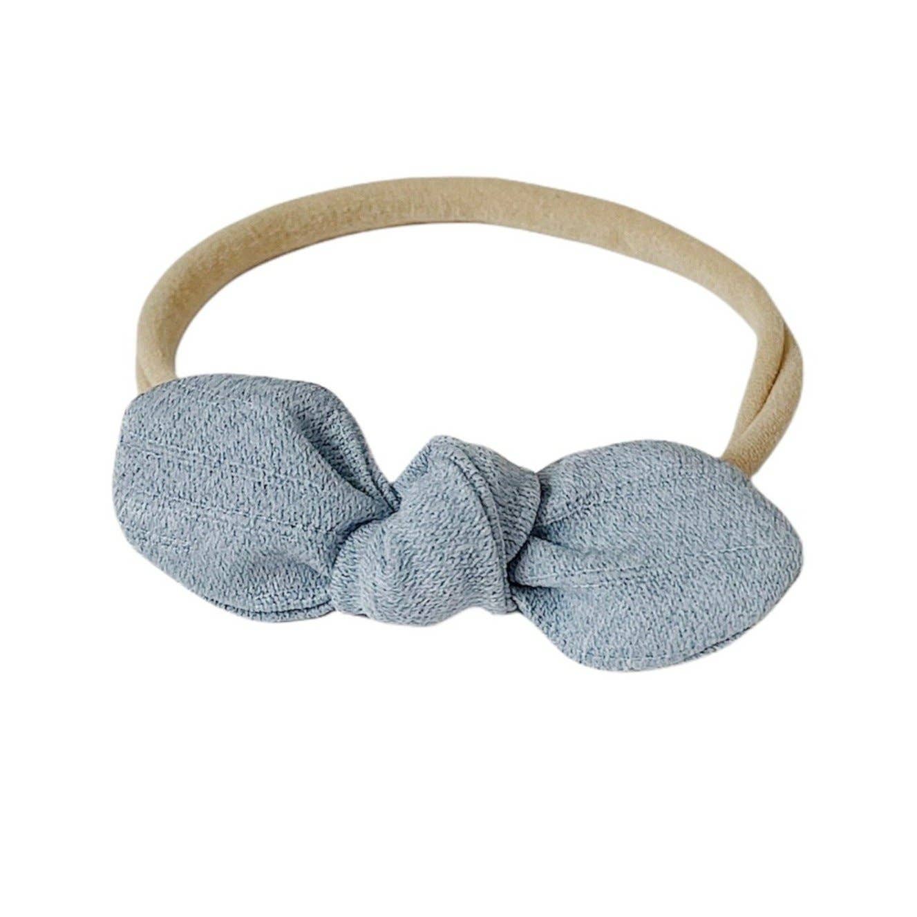 Limited Edition Hair Bow - Light Chambray