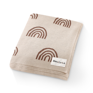 100% Luxury Cotton Receiving Blanket - Brown