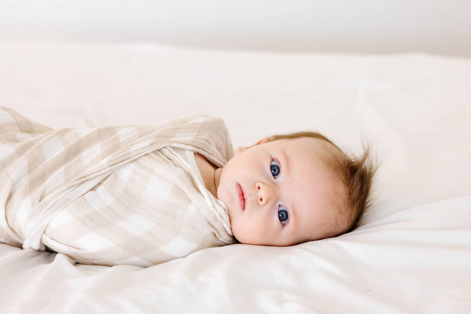 Organic Muslin Swaddle Blanket - Plaid