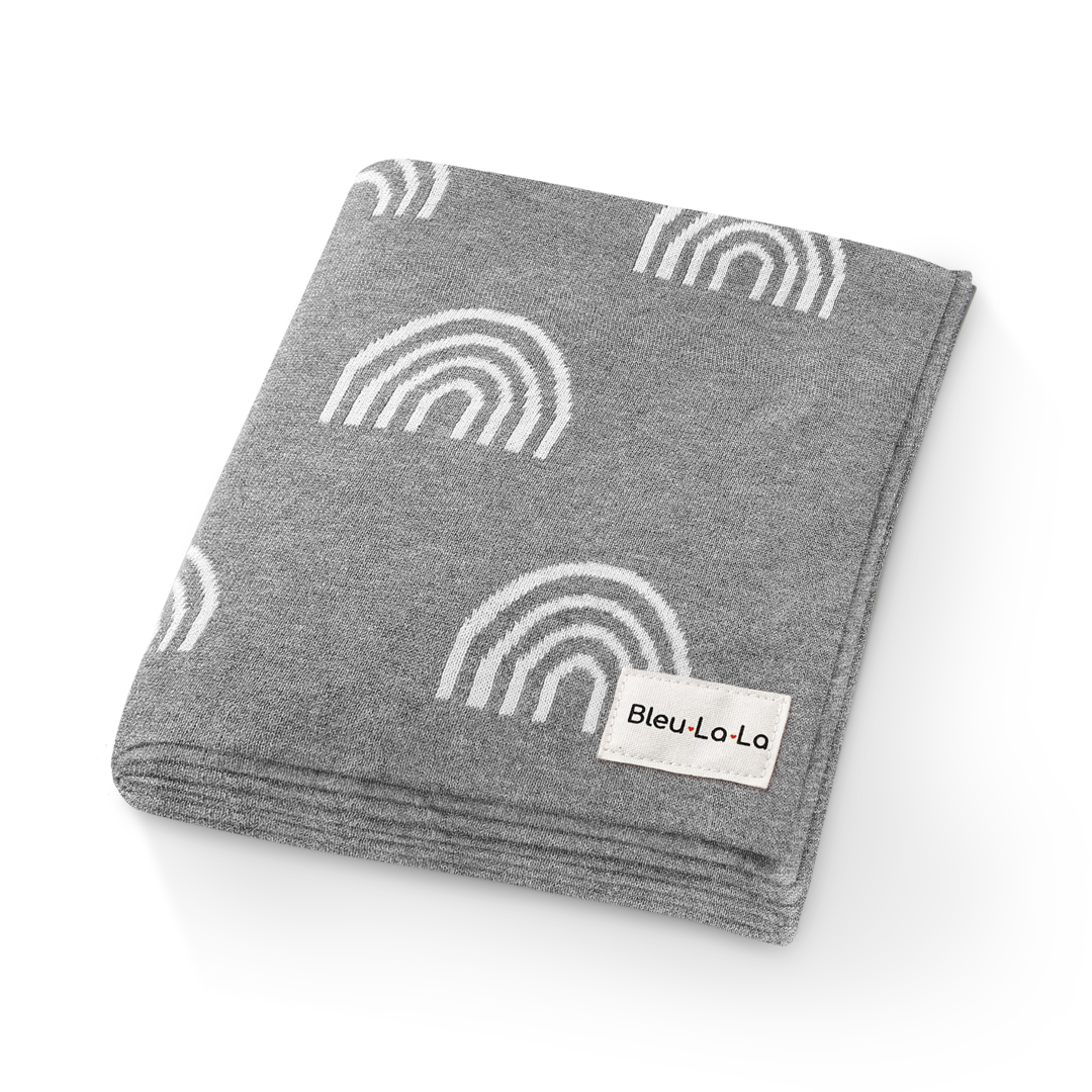 100% Luxury Cotton Receiving Blanket - Grey
