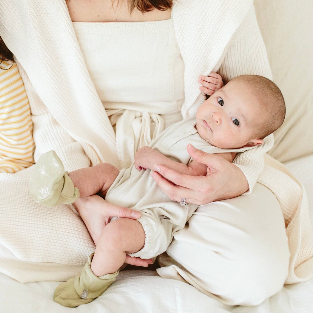 Bamboo Organic Cotton Romper - Birch