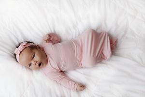 Light Pink Knotted Gown & Bow